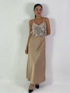 Canotta in paillettes