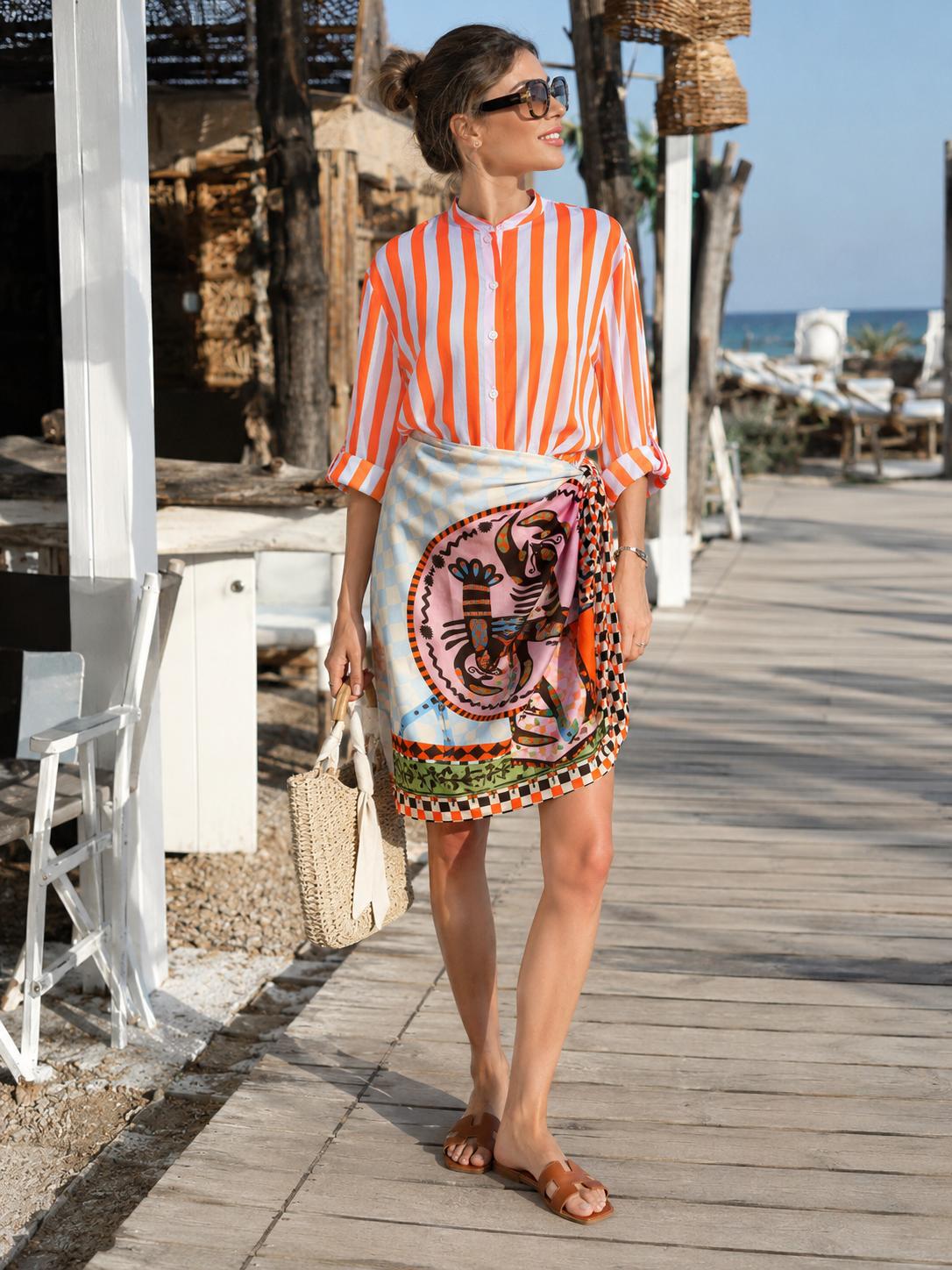 Camicia Estiva Asimmetrica