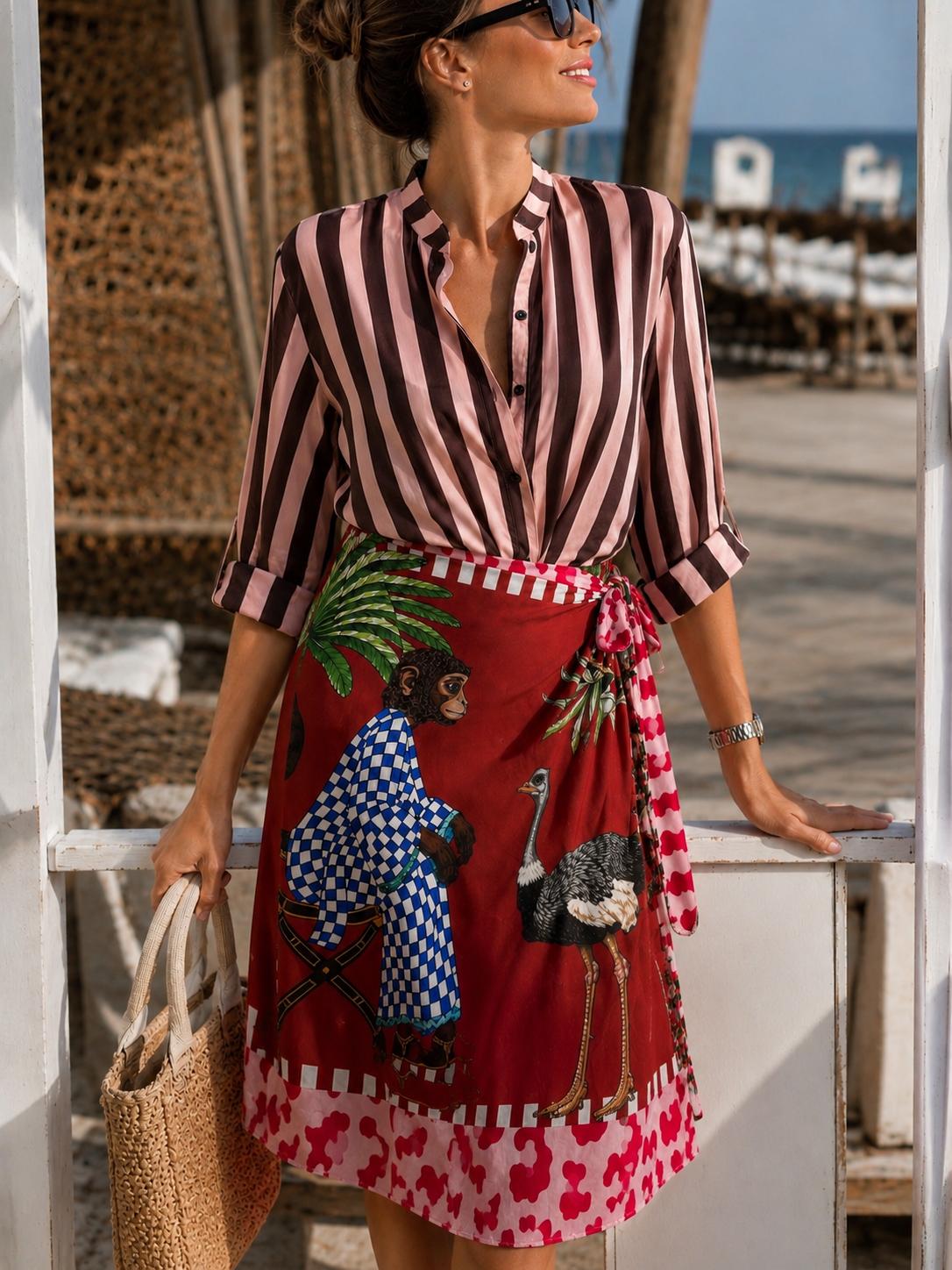 Camicia Estiva Asimmetrica