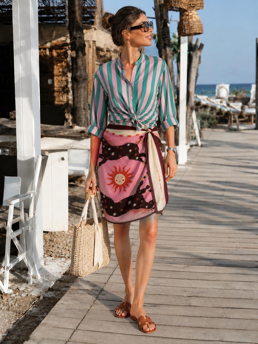 Camicia Estiva Asimmetrica