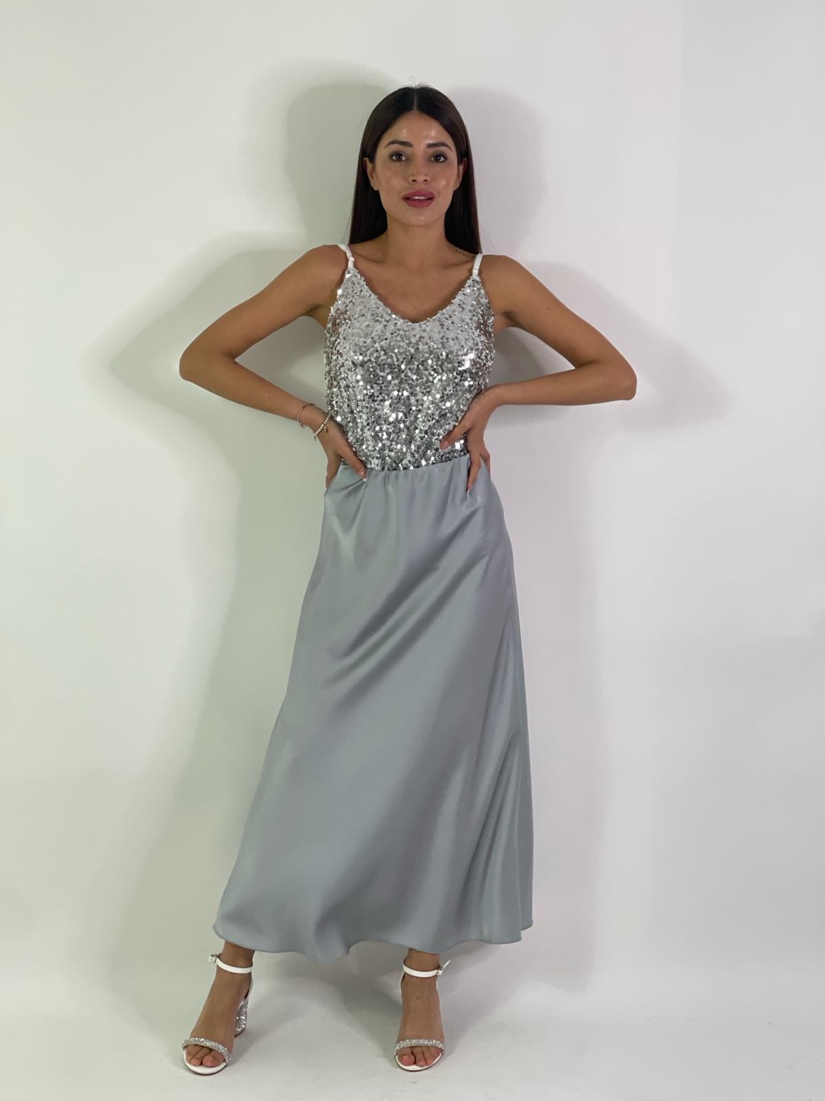 Canotta in paillettes