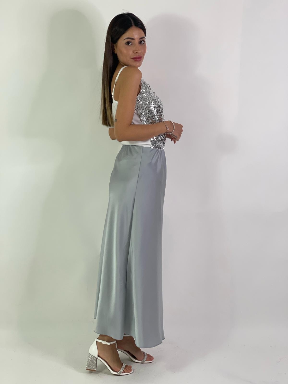 Canotta in paillettes