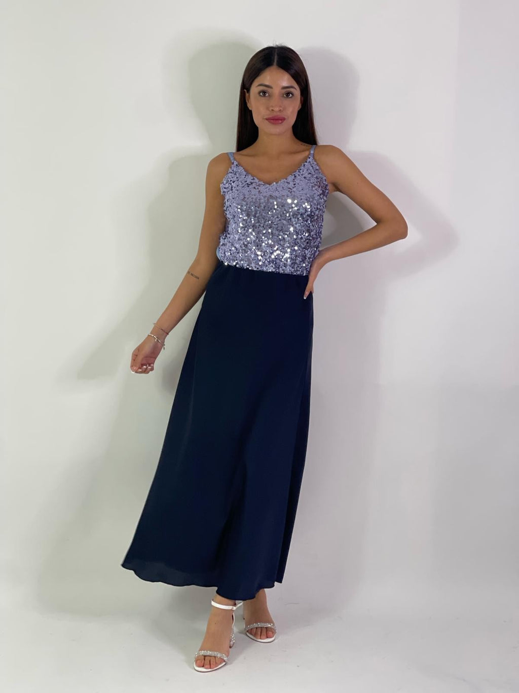 Canotta in paillettes