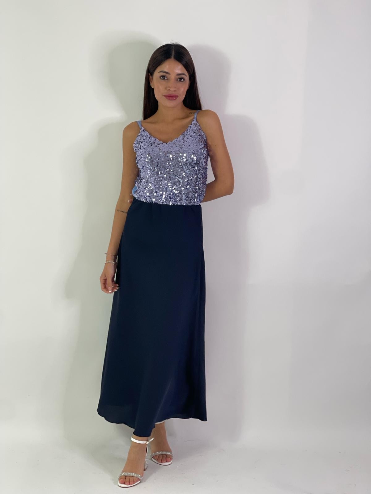 Canotta in paillettes