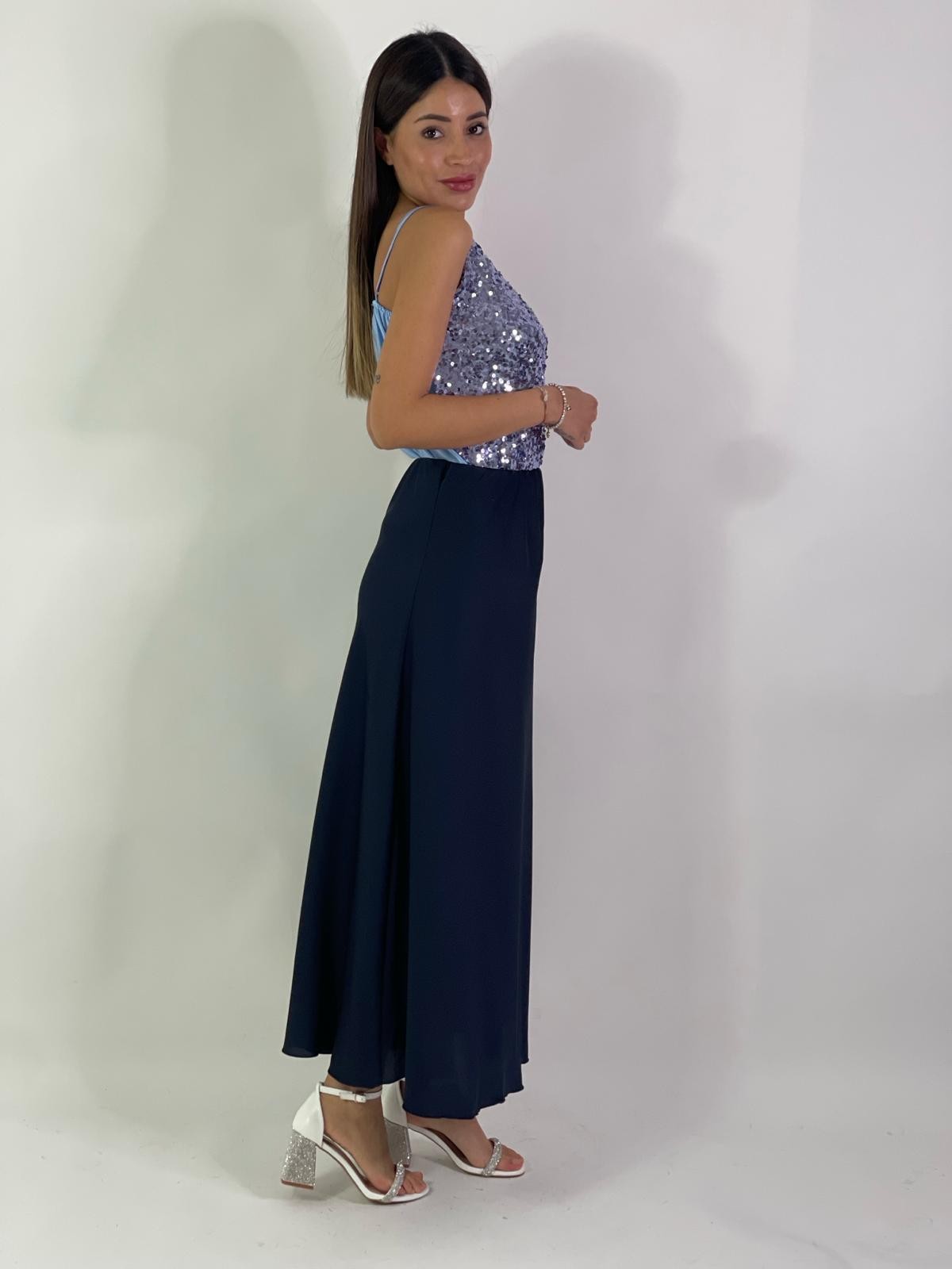 Canotta in paillettes