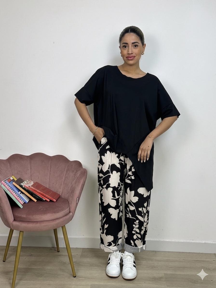 Pantalone 158C Fiori