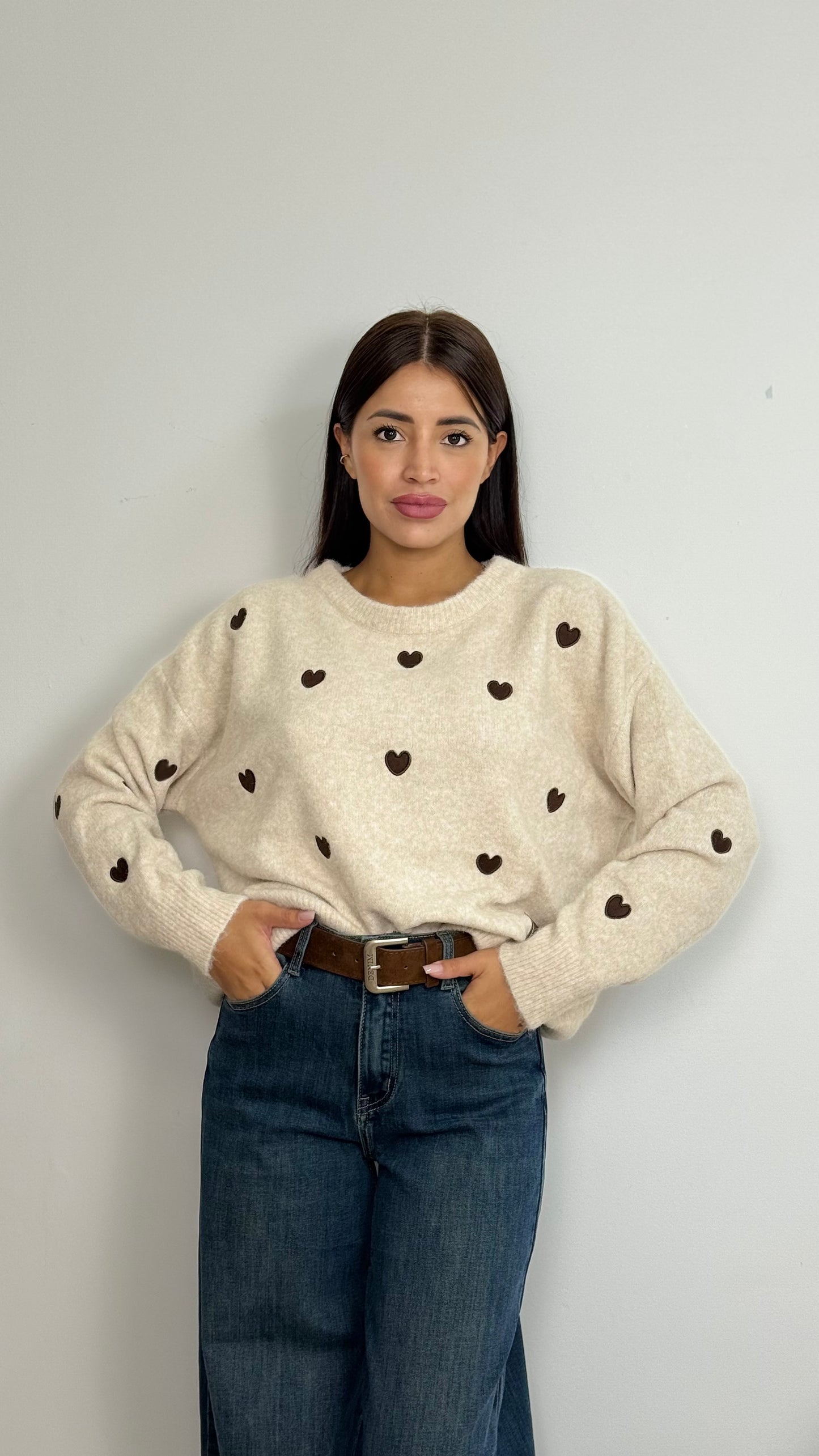 Maglione cuoricini