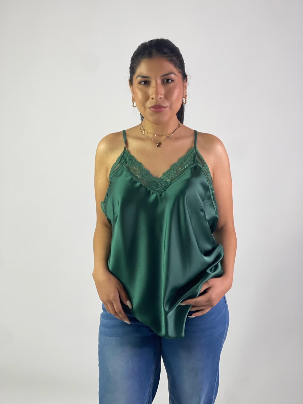 Canotta in raso over