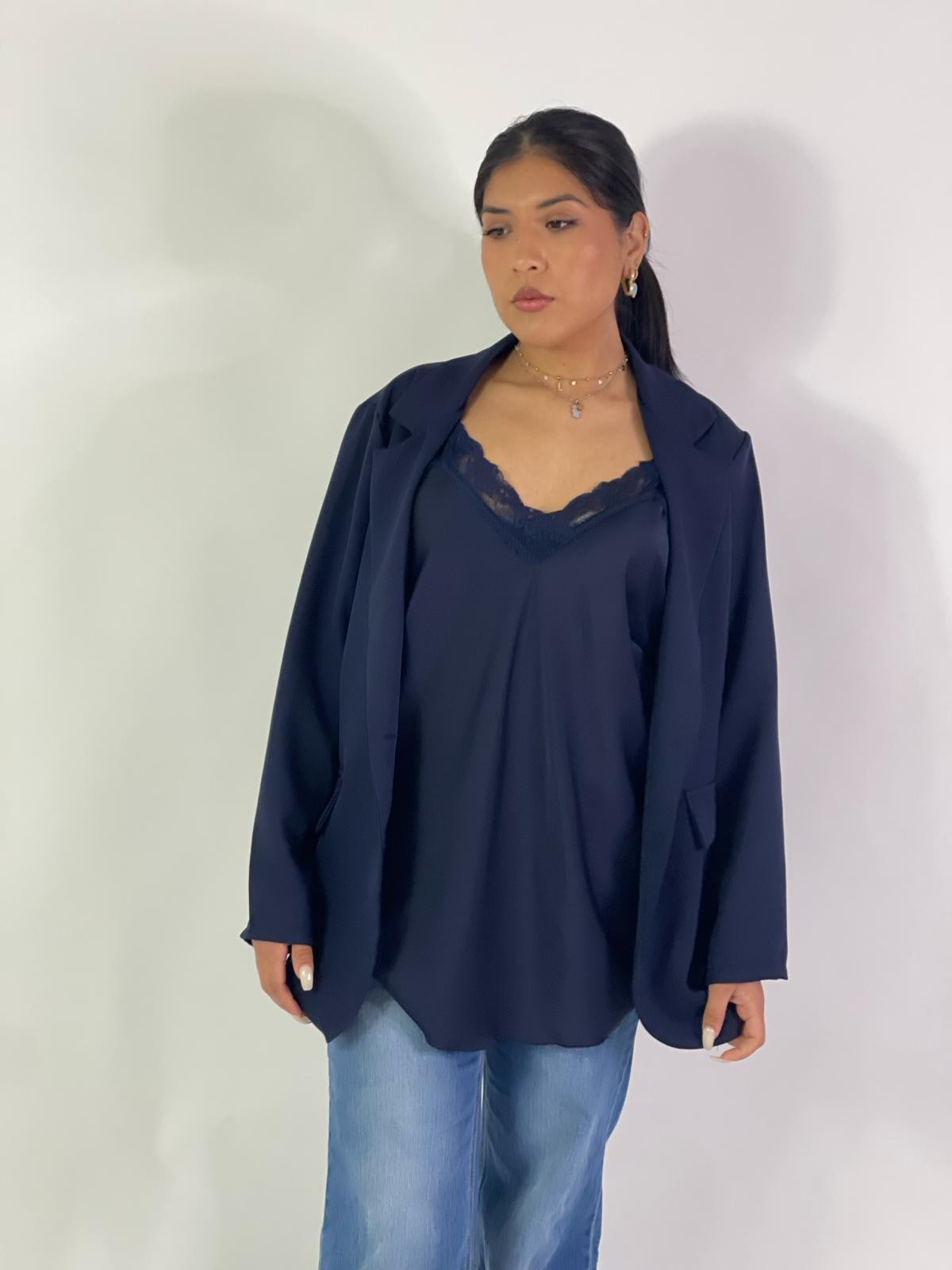 Canotta in raso over