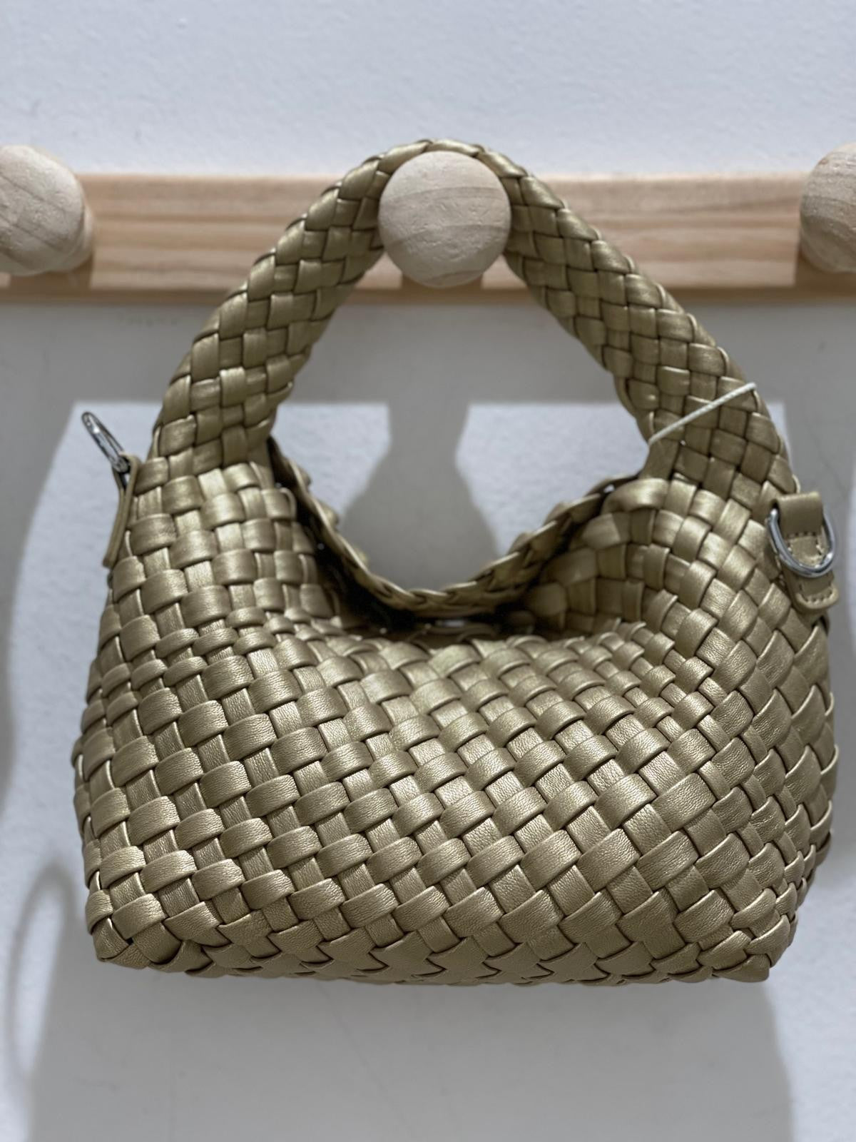 Borsetta mini intrecciata a mano