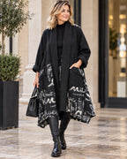 Cappotto con Scritte Interne