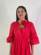 COLLANA PERLE E FIORE