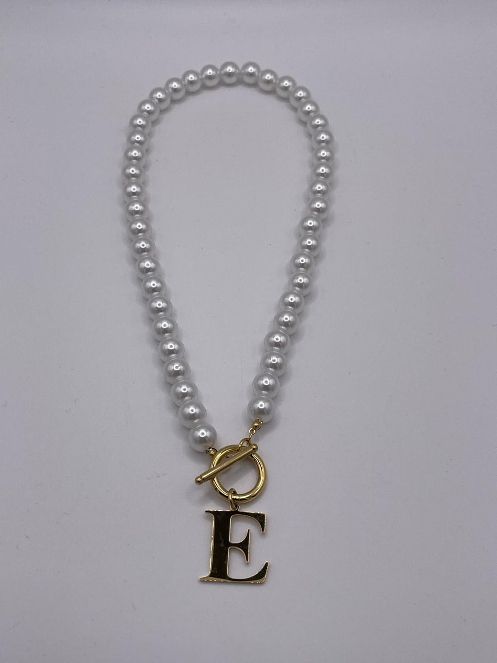 Collana lettere con perline