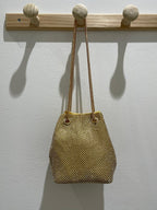 Borsa a secchiello con strass