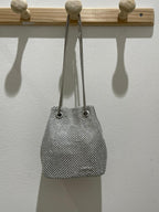 Borsa a secchiello con strass