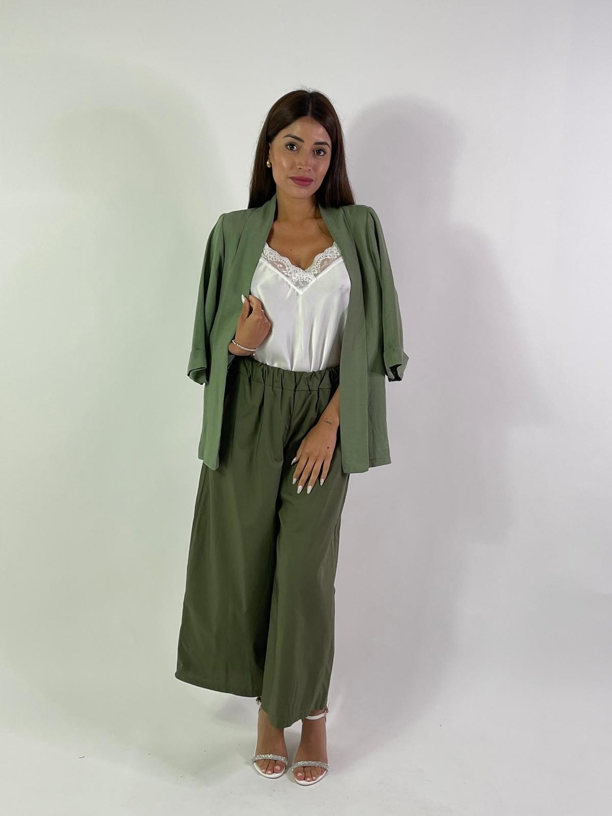 Cardigan misto lino cotone