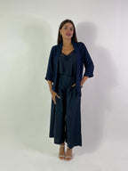 Cardigan misto lino cotone