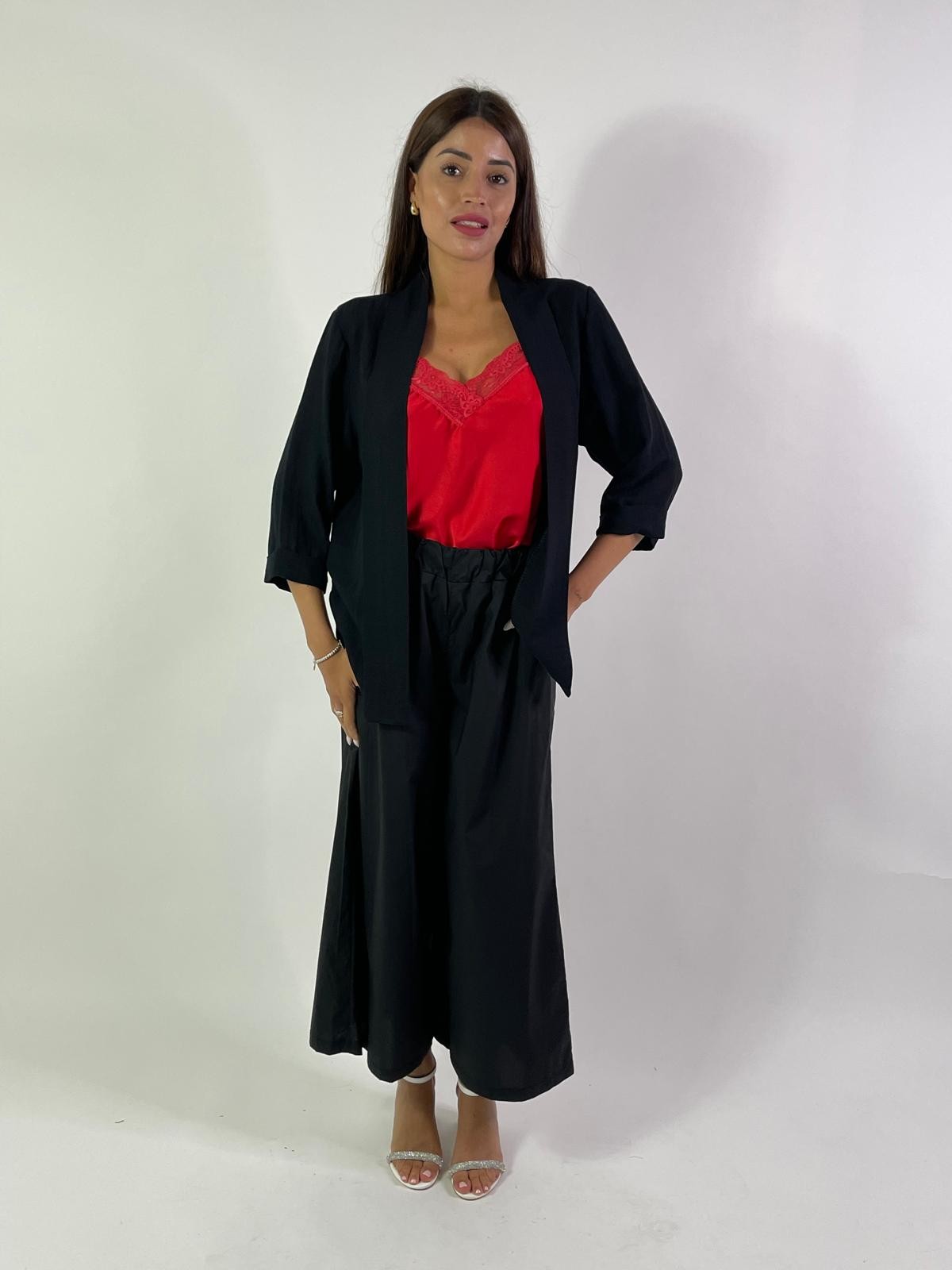 Cardigan misto lino cotone