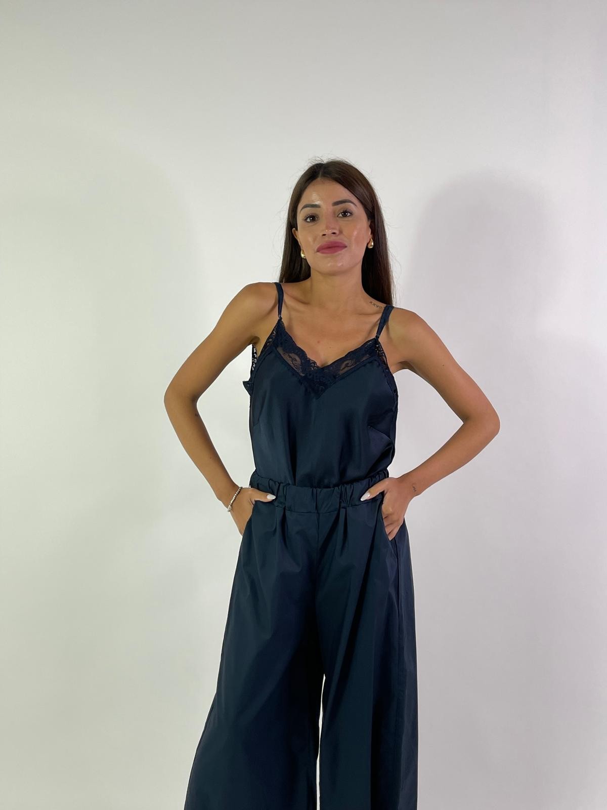 Canotta in Raso con Pizzo