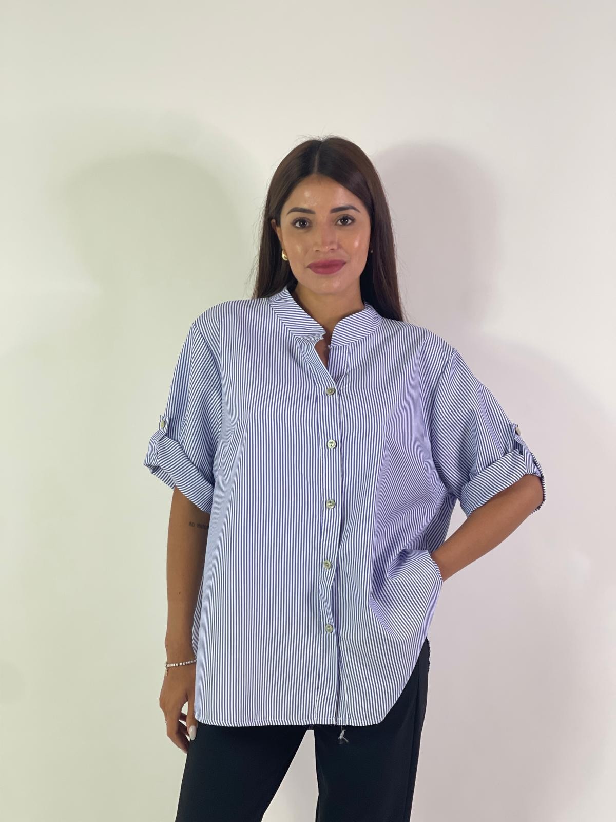 Camicia righe curvy