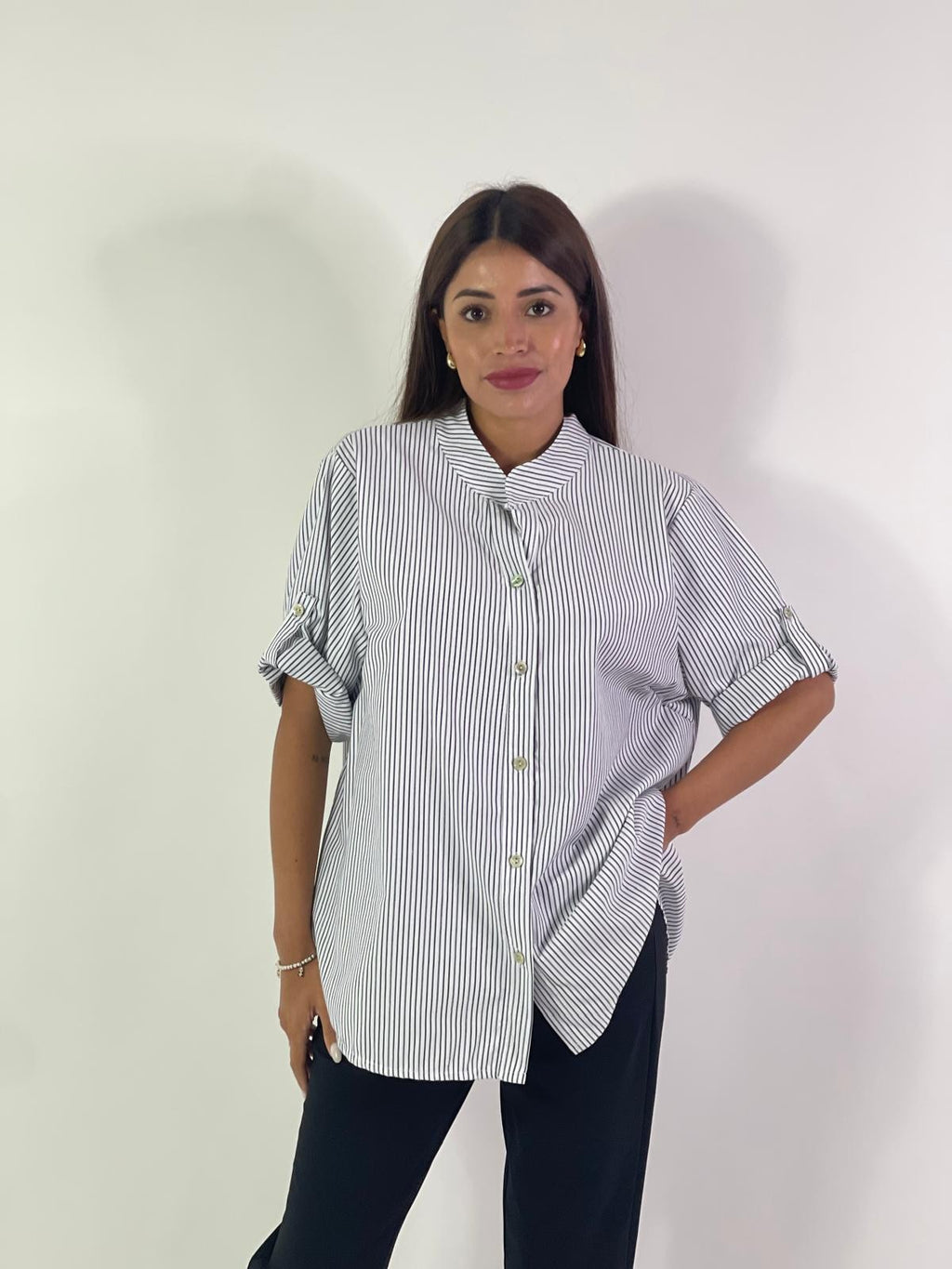 Camicia righe curvy