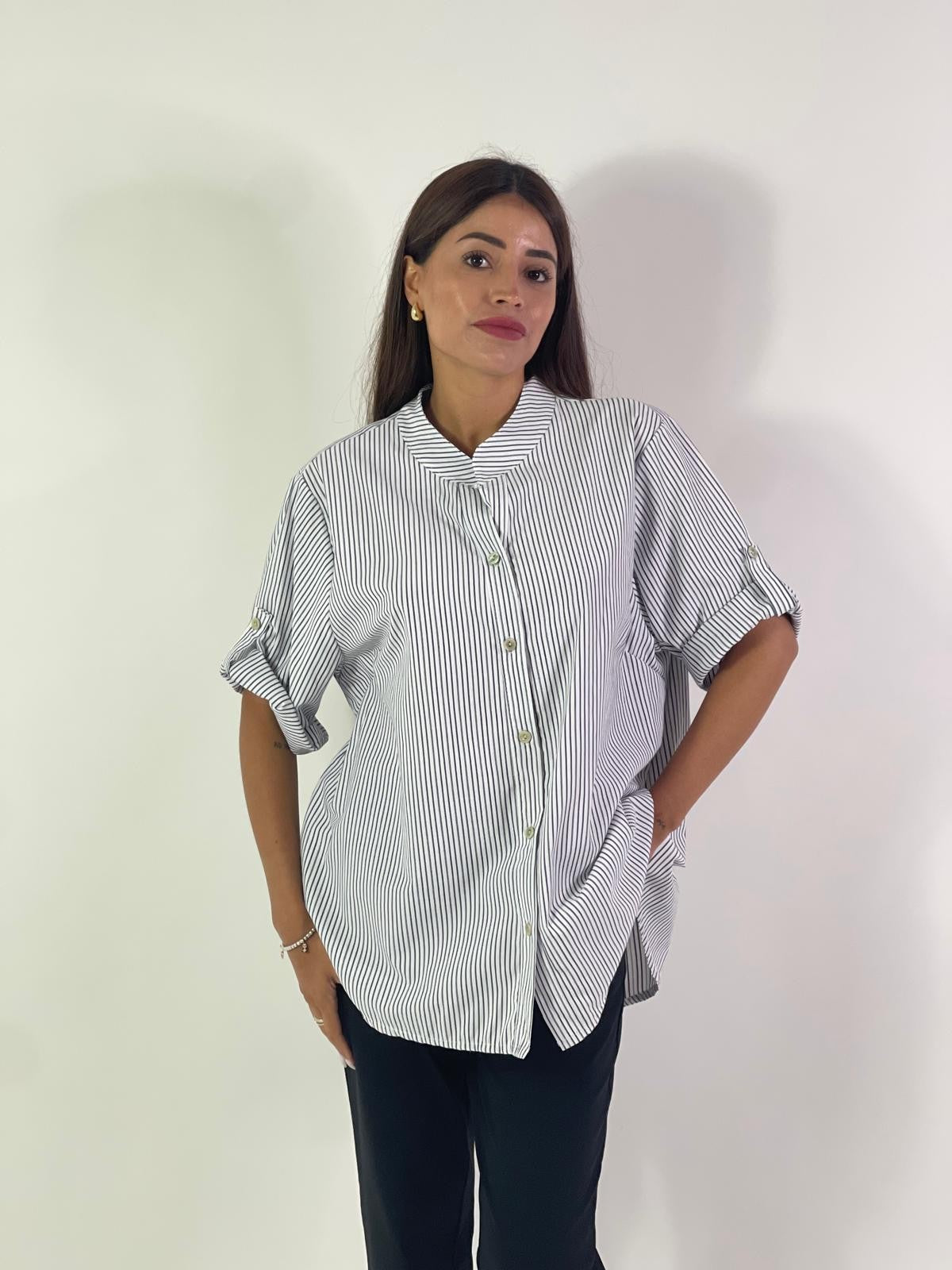 Camicia righe curvy