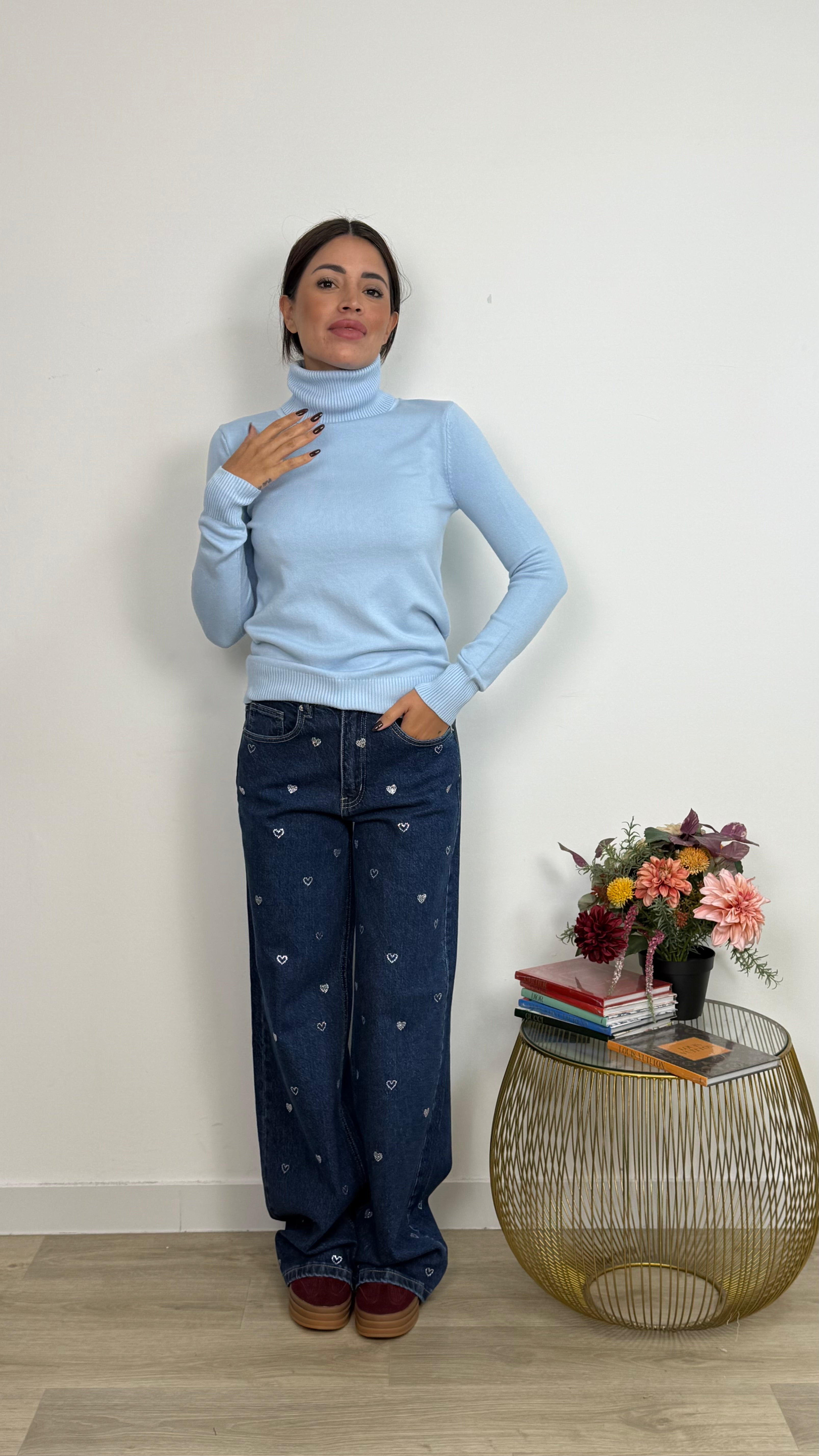 Jeans Brillantino Cuoricini