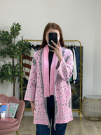 Cardigan Jacquard Etnico