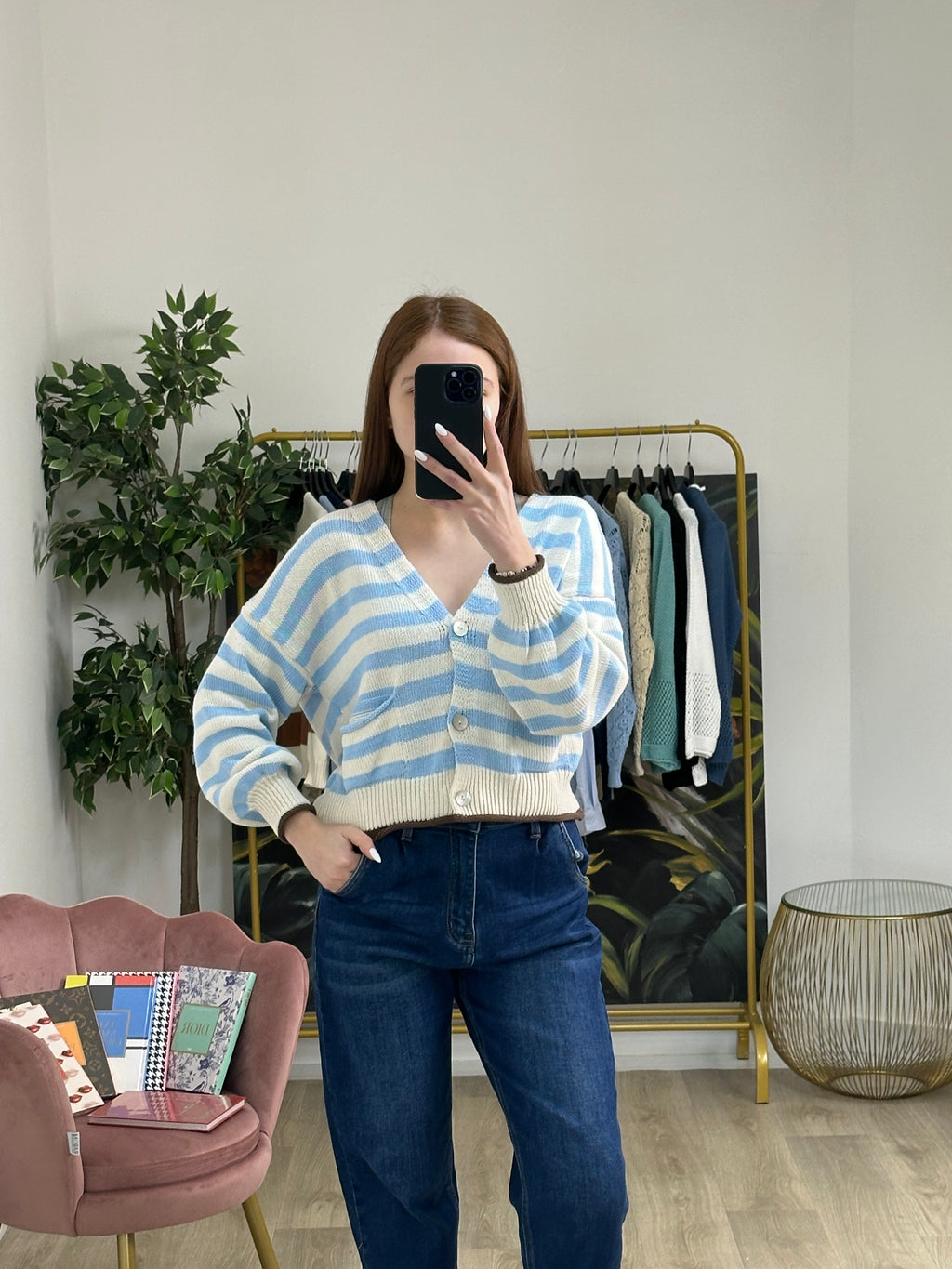 Cardigan a Righe