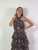 Abito flor a balze