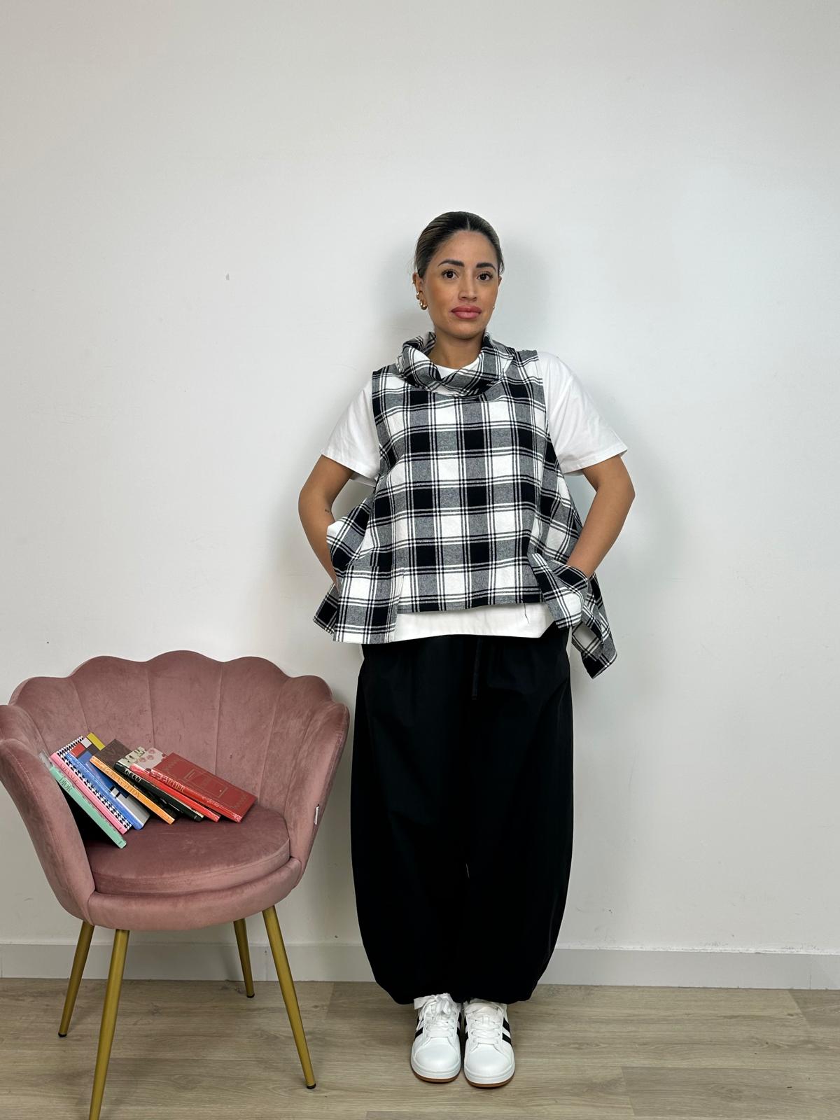 Pantalone Balloon con Elastico in Caviglia