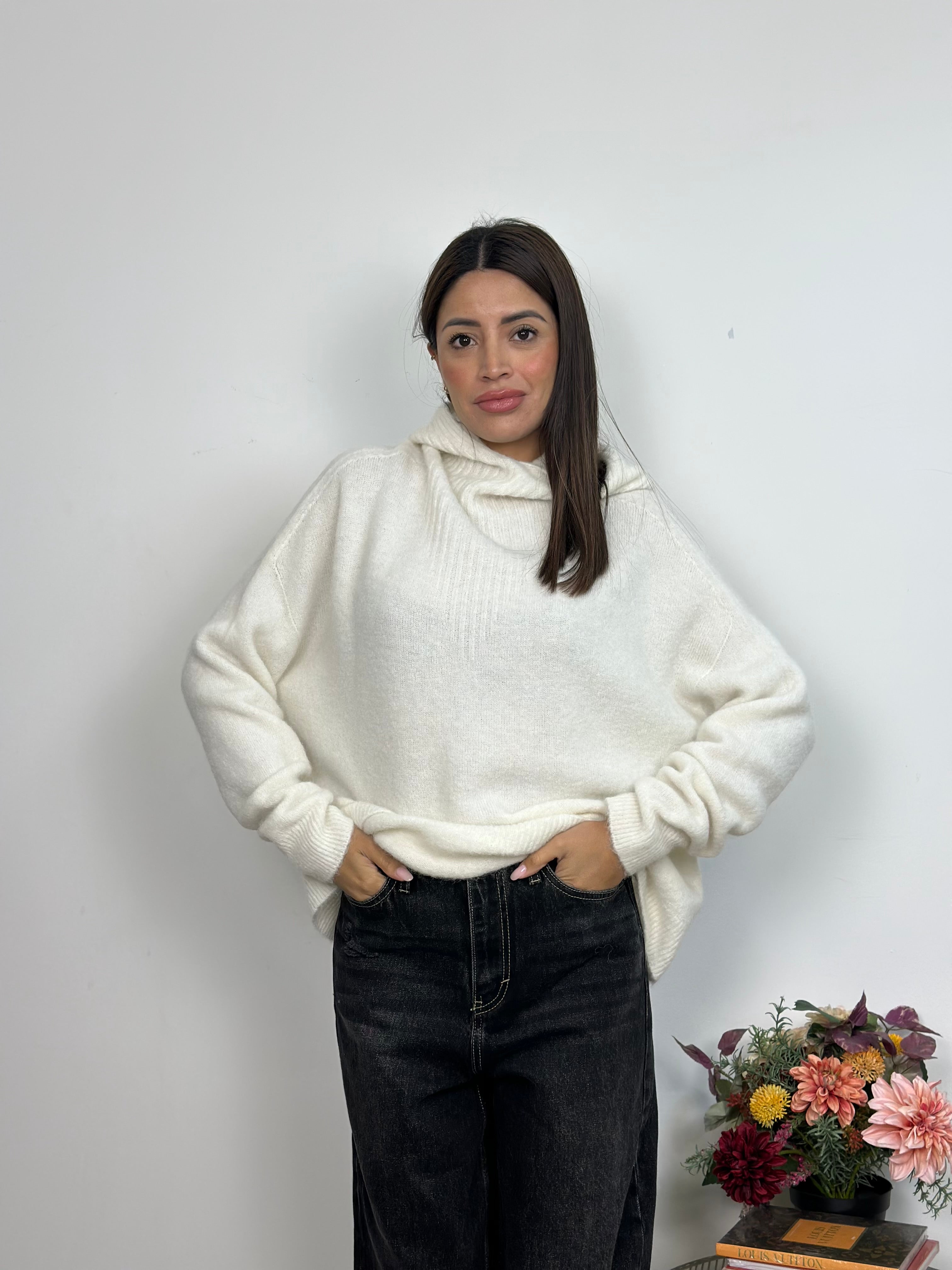 Pulllover con cappuccio Lumina