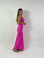 Abito semplice in raso