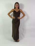 Abito semplice in raso