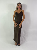 Abito semplice in raso