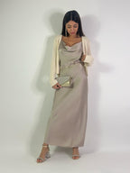 Abito semplice in raso