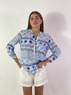 Camicia collo coreano