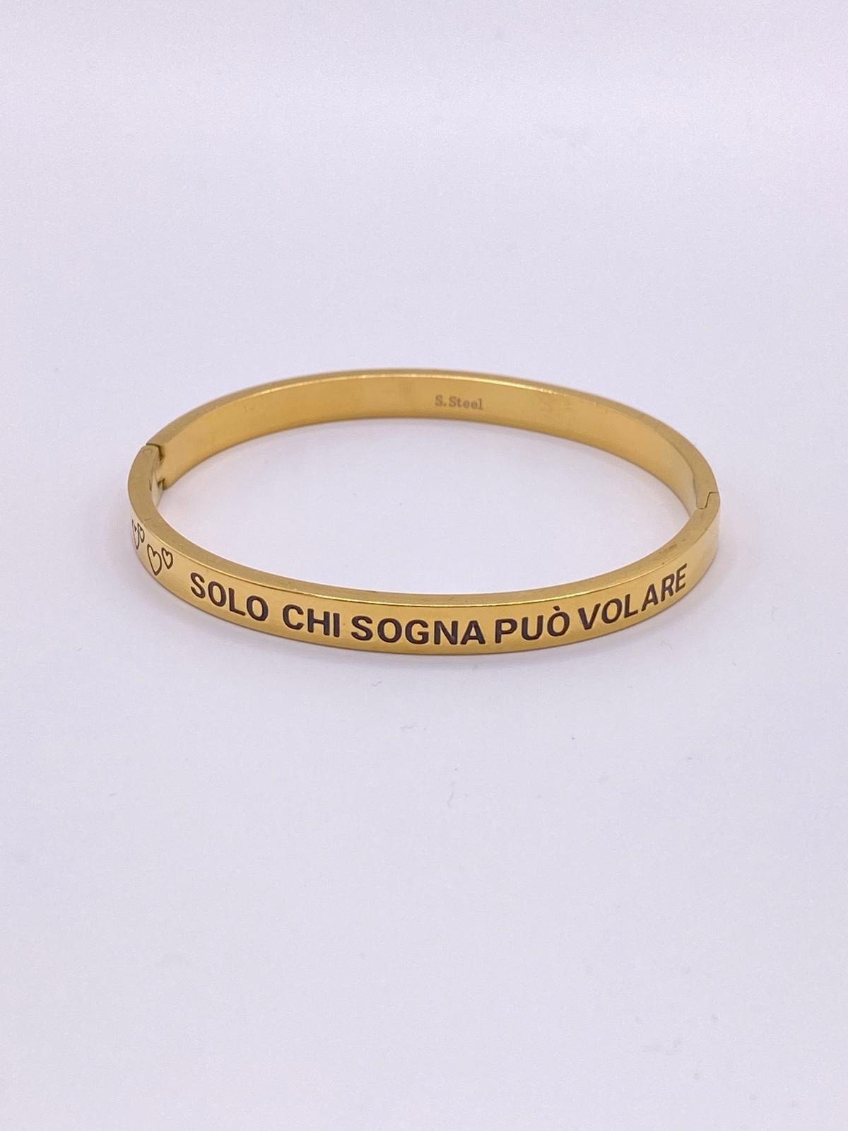 Braccialetto rigido con dediche