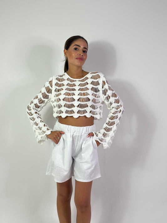 Maglia uncinetto conchiglia