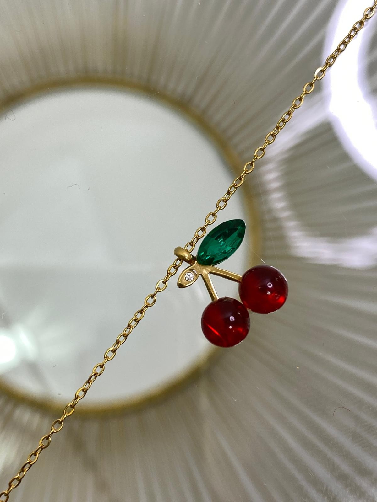 Collana baby ciliegia