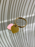 Anello cuore rosa