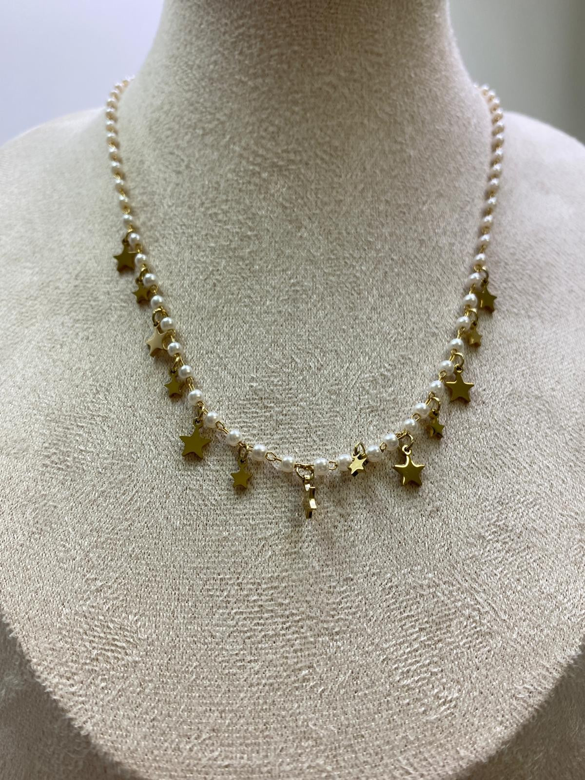 Collana perline e stelle