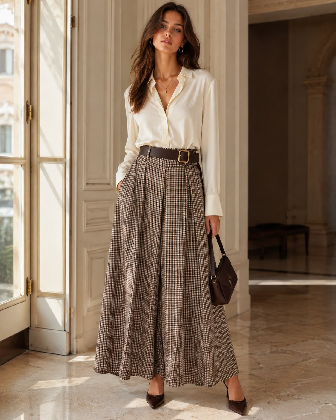 Pantalone Quadretti Leggeri