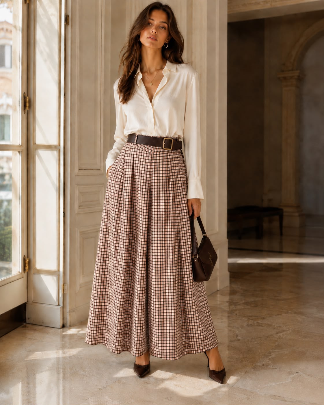 Pantalone Quadretti Leggeri