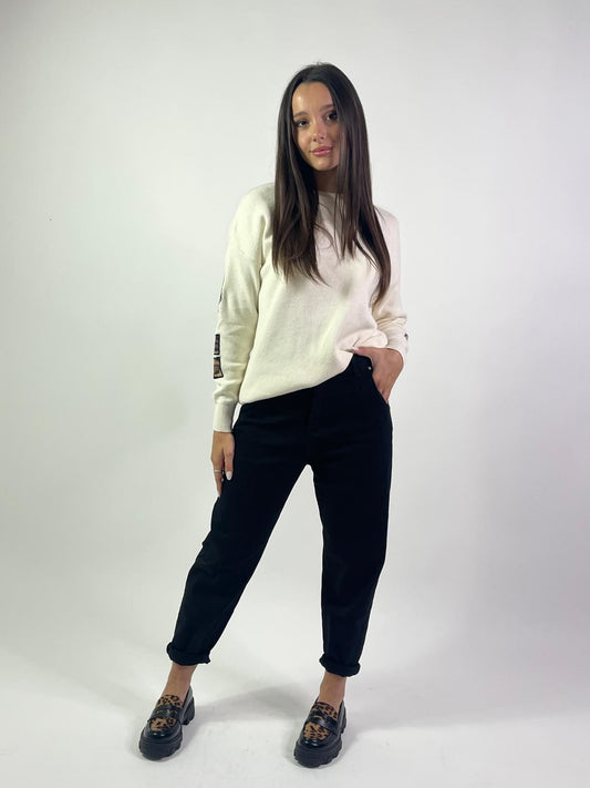 Jeans nero baloon fit