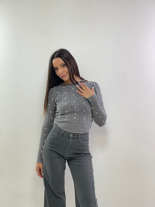 Maglione perlato