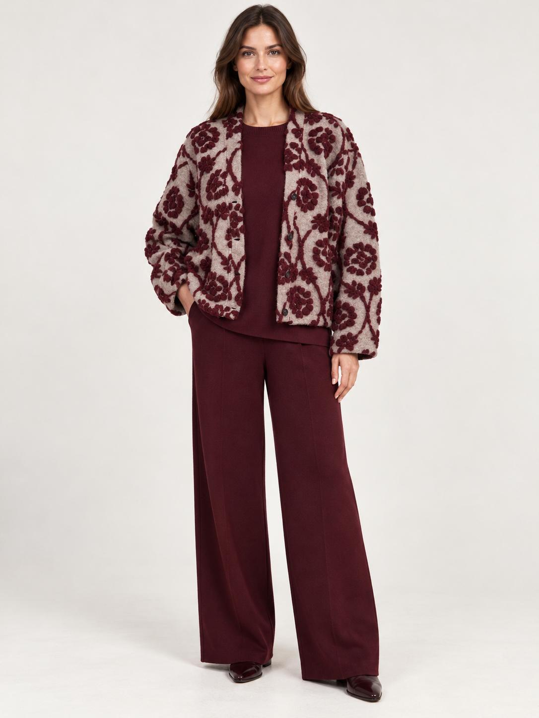 Completo in Maglia con Pantalone a Palazzo