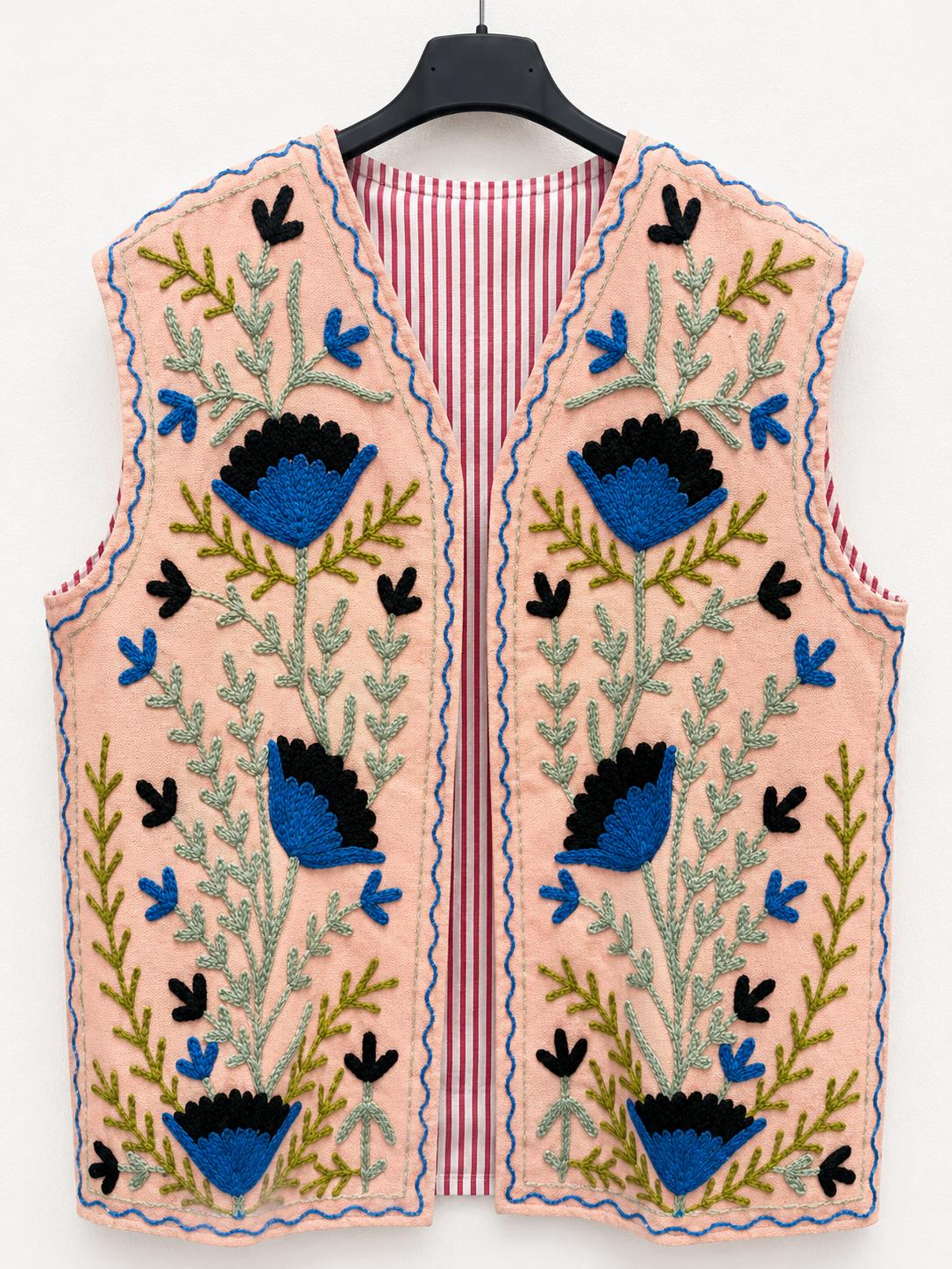 Gilet Etnico Ricamato
