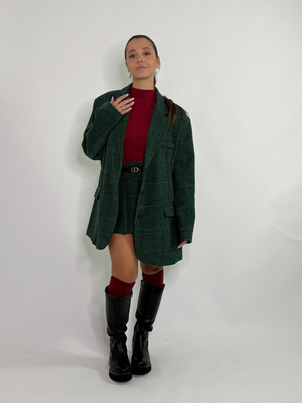 minigonna a quadretti