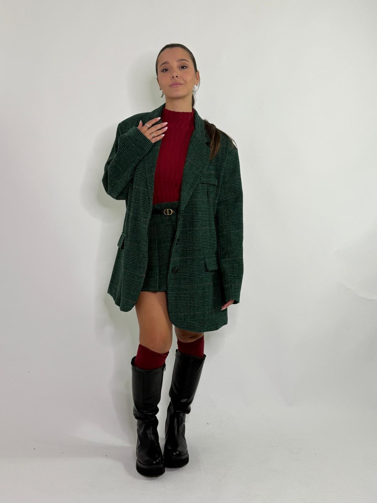 minigonna a quadretti